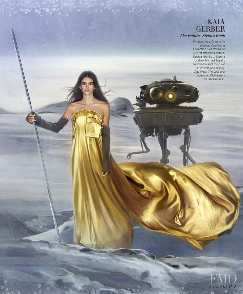 Kaia Gerber featured in Star Wars: The Forces of Fashion, November 2017