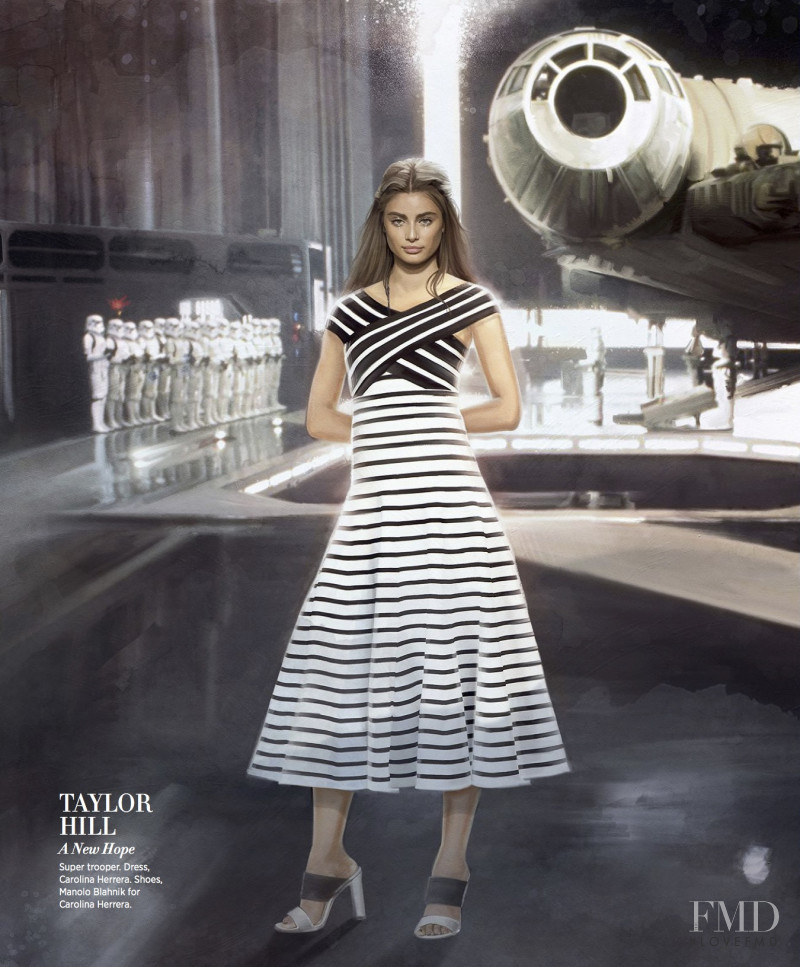 Taylor Hill featured in Star Wars: The Forces of Fashion, November 2017