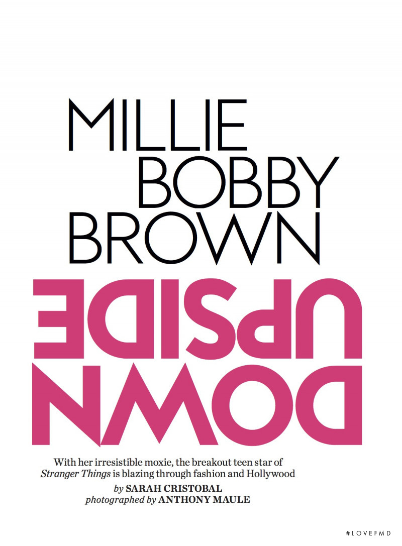 Millie Bobby Brown: Upside Down, November 2017