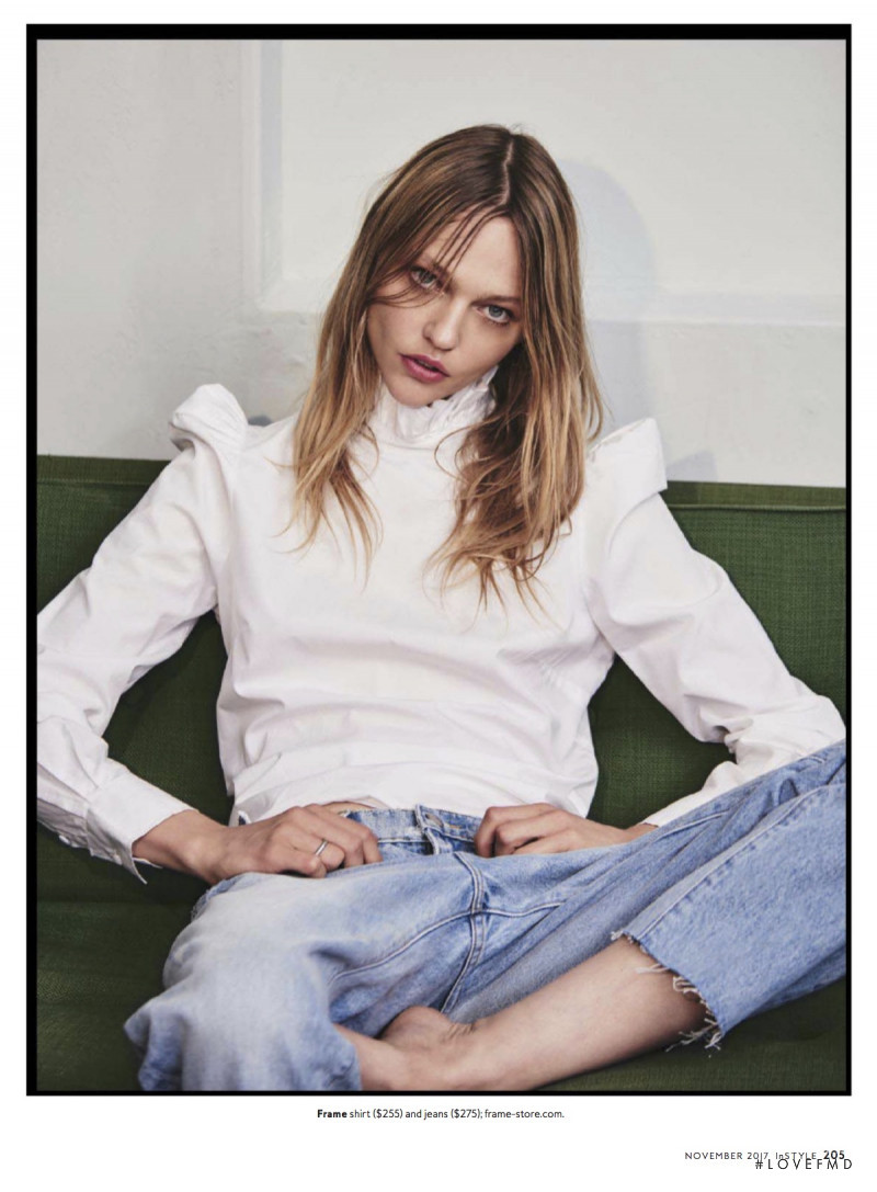 Sasha Pivovarova featured in In the Frame, November 2017