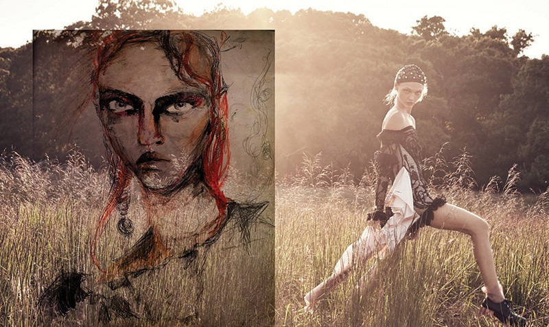 Sasha Pivovarova featured in Sasha\'s World, October 2017