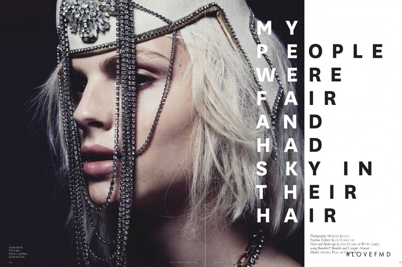 Andrej Pejic featured in My People Were Fair And Had Sky In Their Hair, March 2012