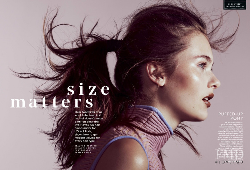 Daria Vlasova featured in Size Matters, October 2016