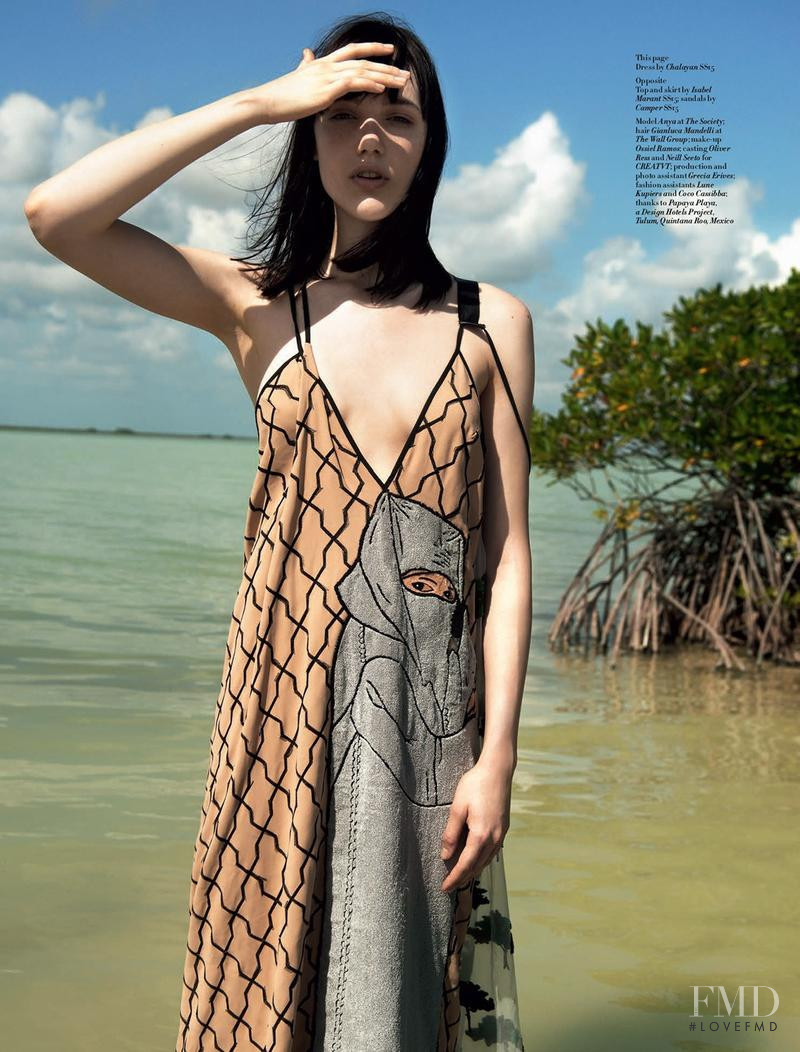 Anya Lyagoshina featured in Mexico Spirit, February 2015