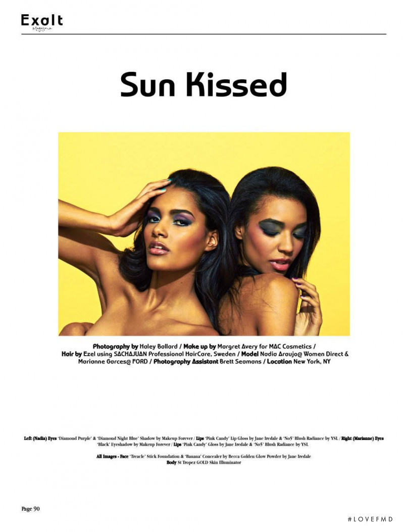 Nadia Araujo featured in Sun Kissed, September 2013