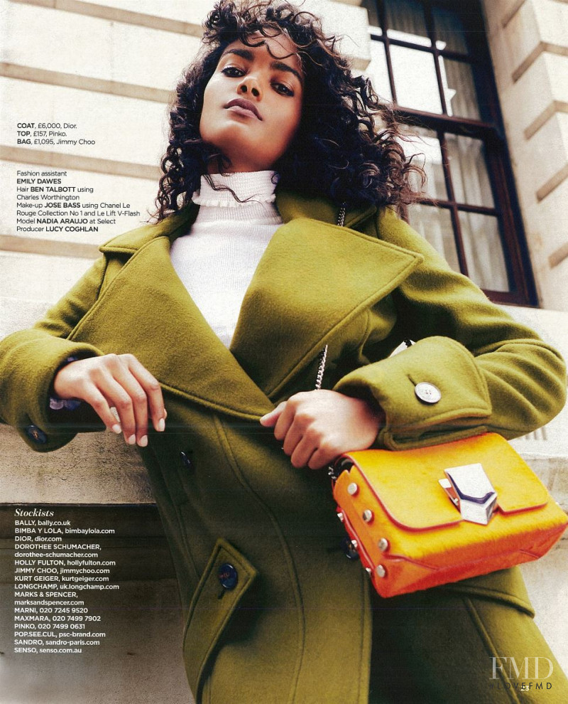 Nadia Araujo featured in Haute Coats, September 2016