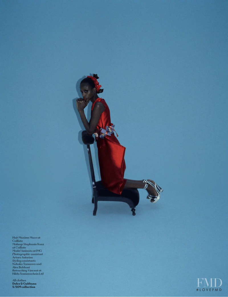 Aminata Niaria featured in Dolce & Gabbana, March 2009
