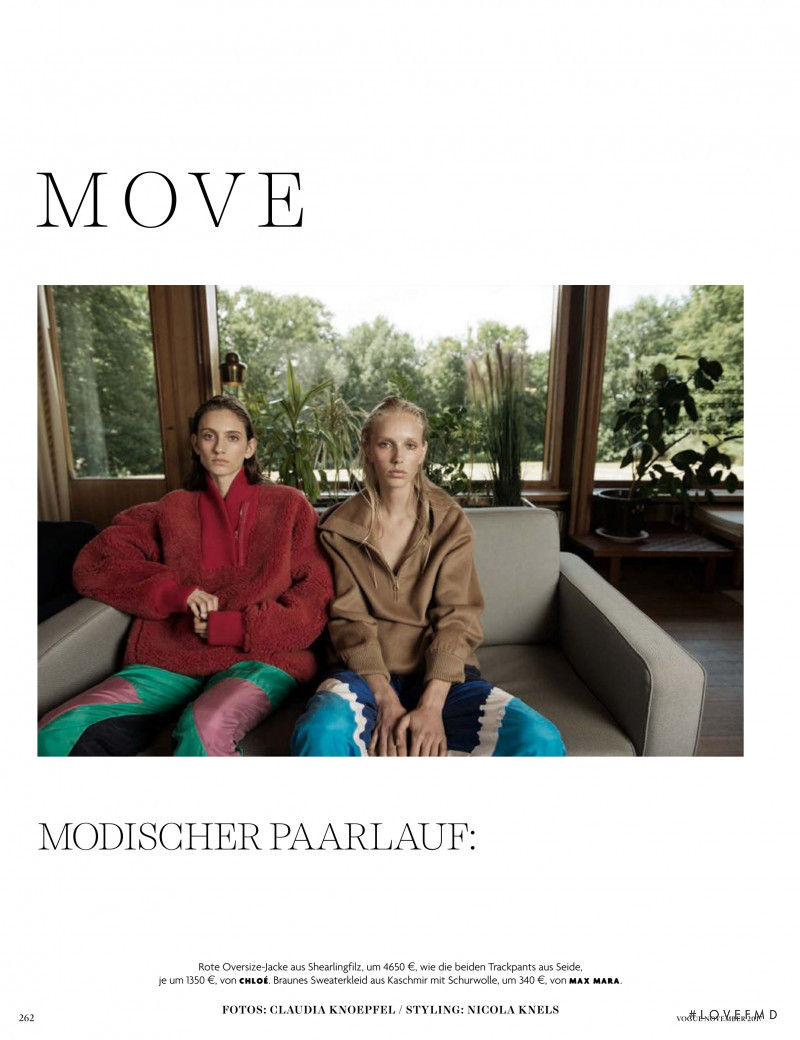 Jessie Bloemendaal featured in Move On, November 2017