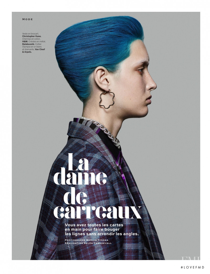 Kateryna Zub featured in La dame de carreaux, November 2017