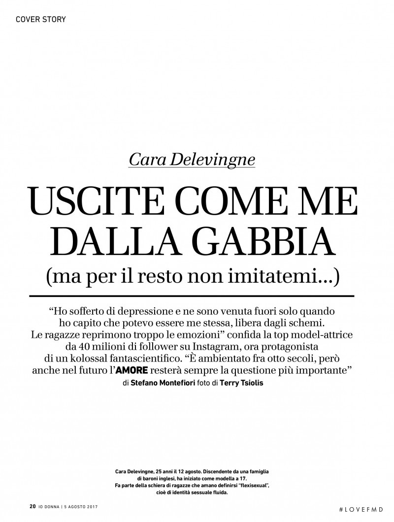 Uscite Come Me Dalla Gabbia, August 2017