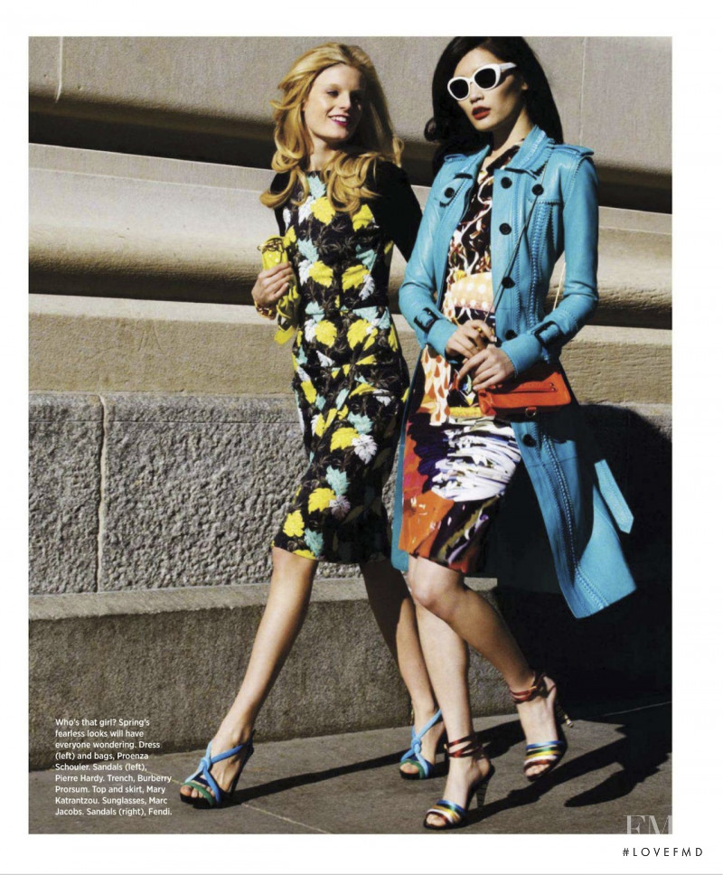 Hanne Gaby Odiele featured in Street Smart, March 2012