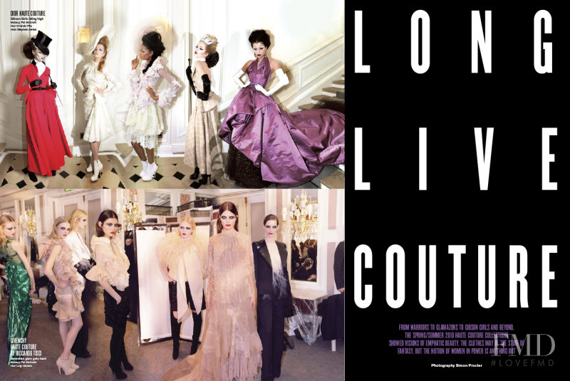 Joan Smalls featured in Long Live Couture, May 2010