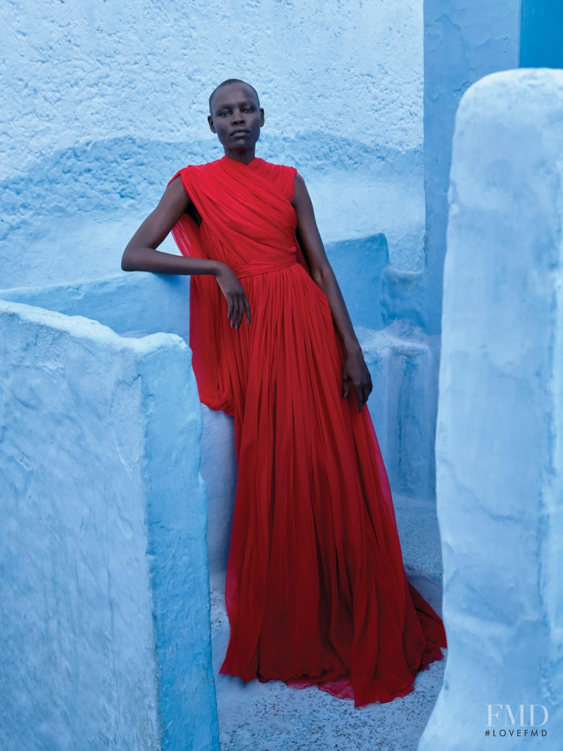 Grace Bol featured in Blue Period: Couture, November 2017