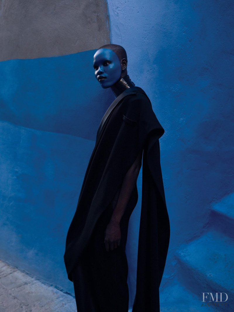 Grace Bol featured in Blue Period: Couture, November 2017