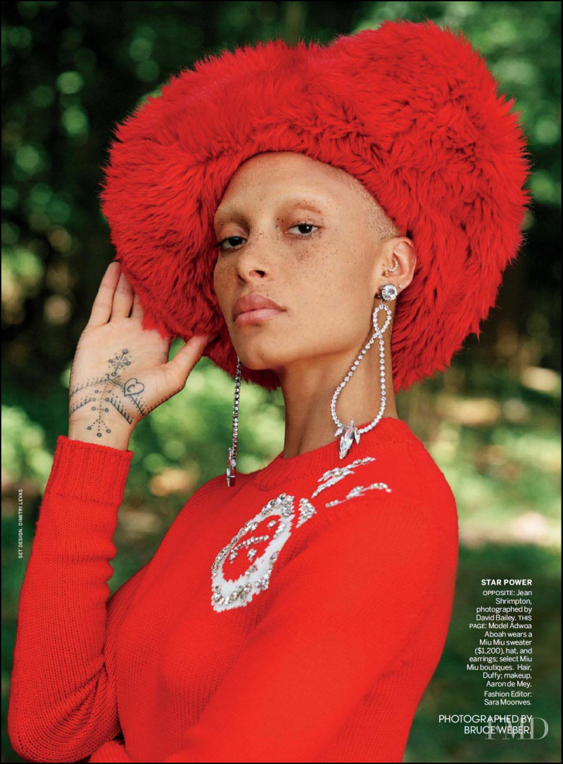 Adwoa Aboah featured in Then & Now - Models & Muses, December 2017