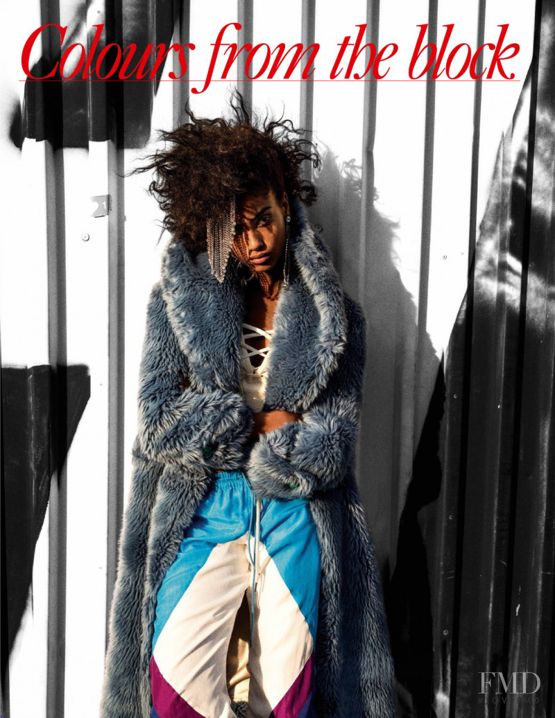 Imaan Hammam featured in Colours From The Block, December 2017