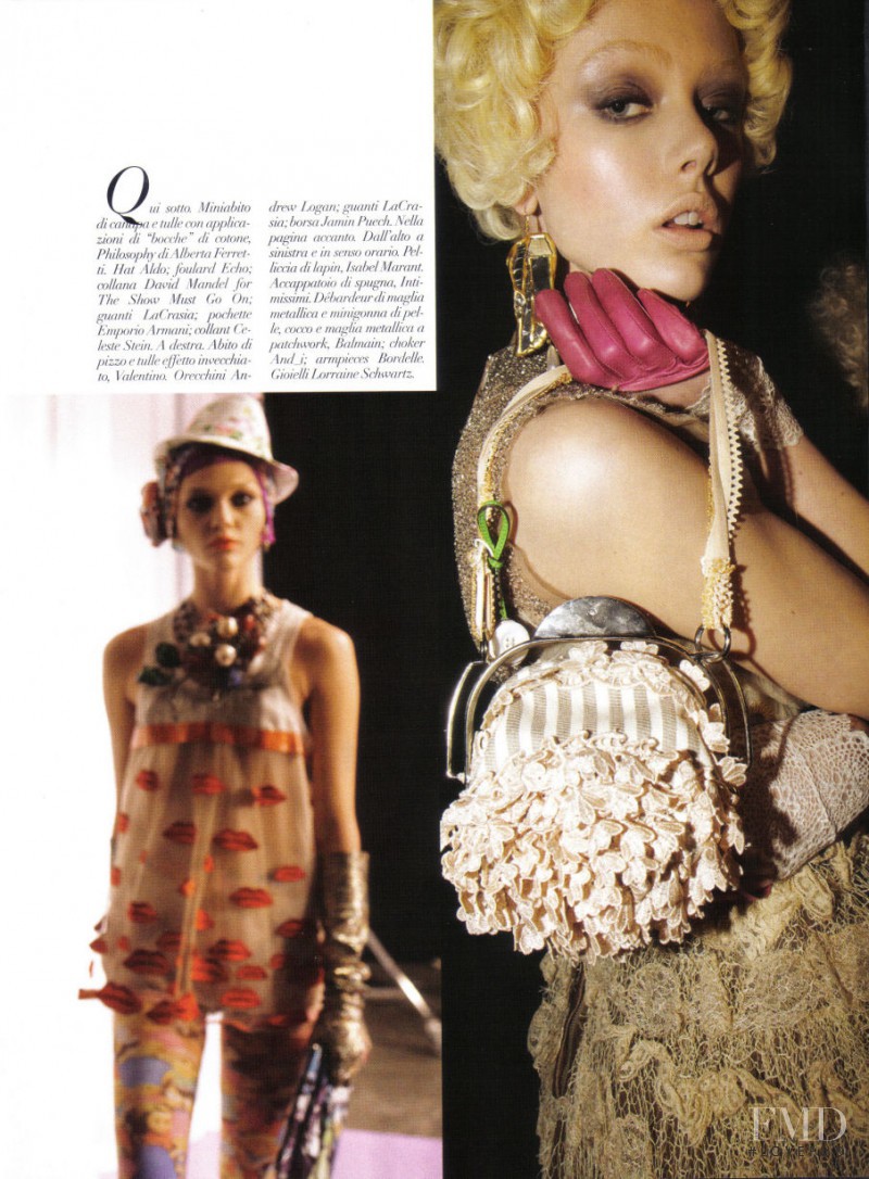 Sasha Pivovarova featured in Runway, January 2010