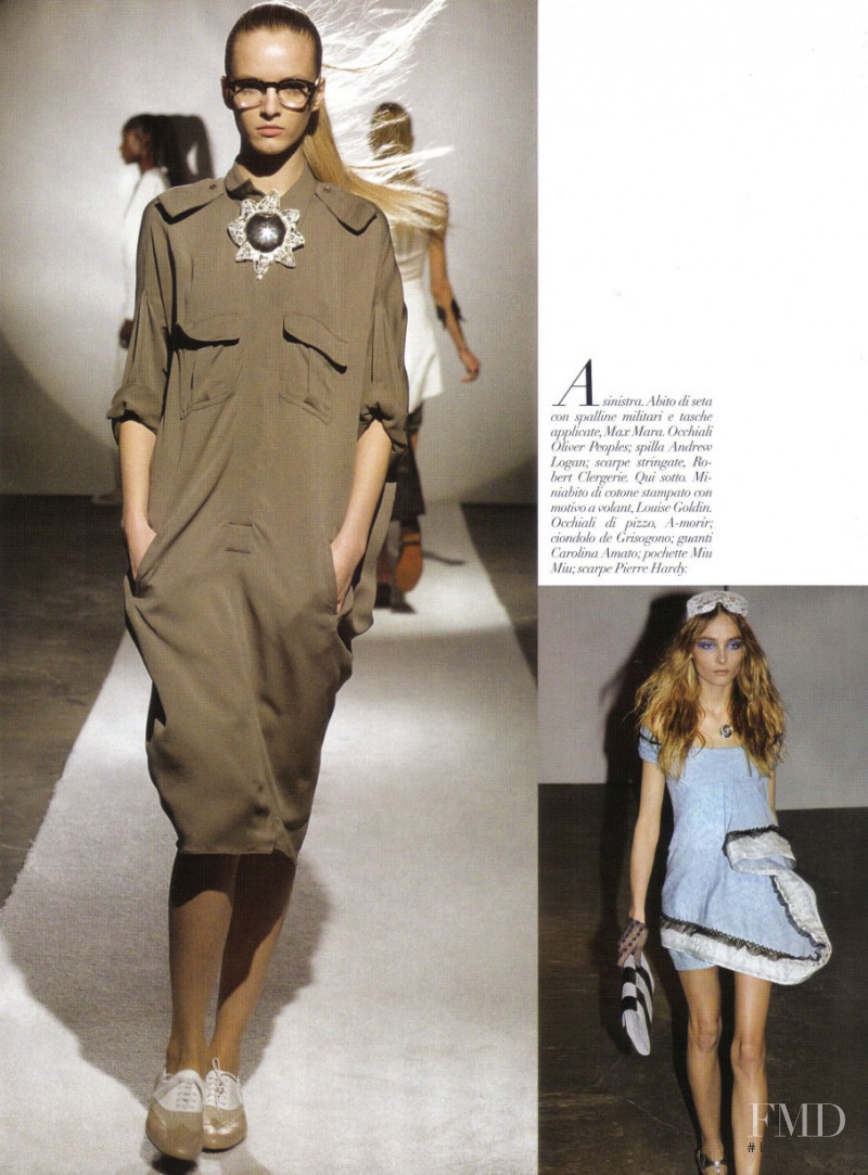 Snejana Onopka featured in Runway, January 2010