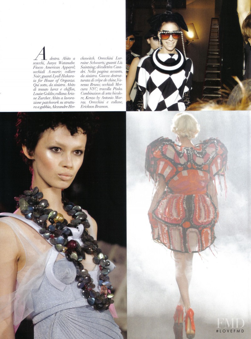 Jamie Bochert featured in Runway, January 2010