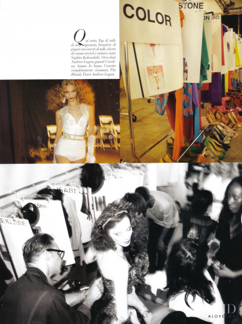 Karen Elson featured in Runway, January 2010