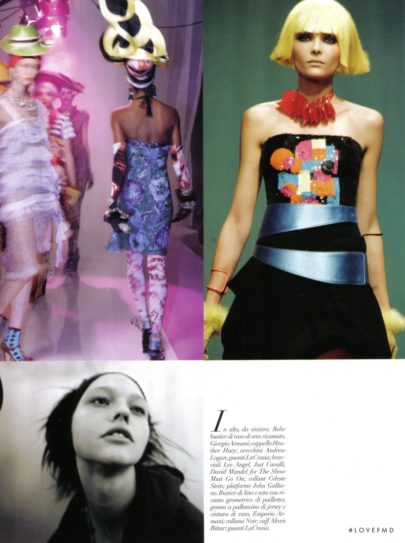 Runway in Vogue Italy with Sasha Pivovarova,Snejana Onopka,Karlie Kloss ...