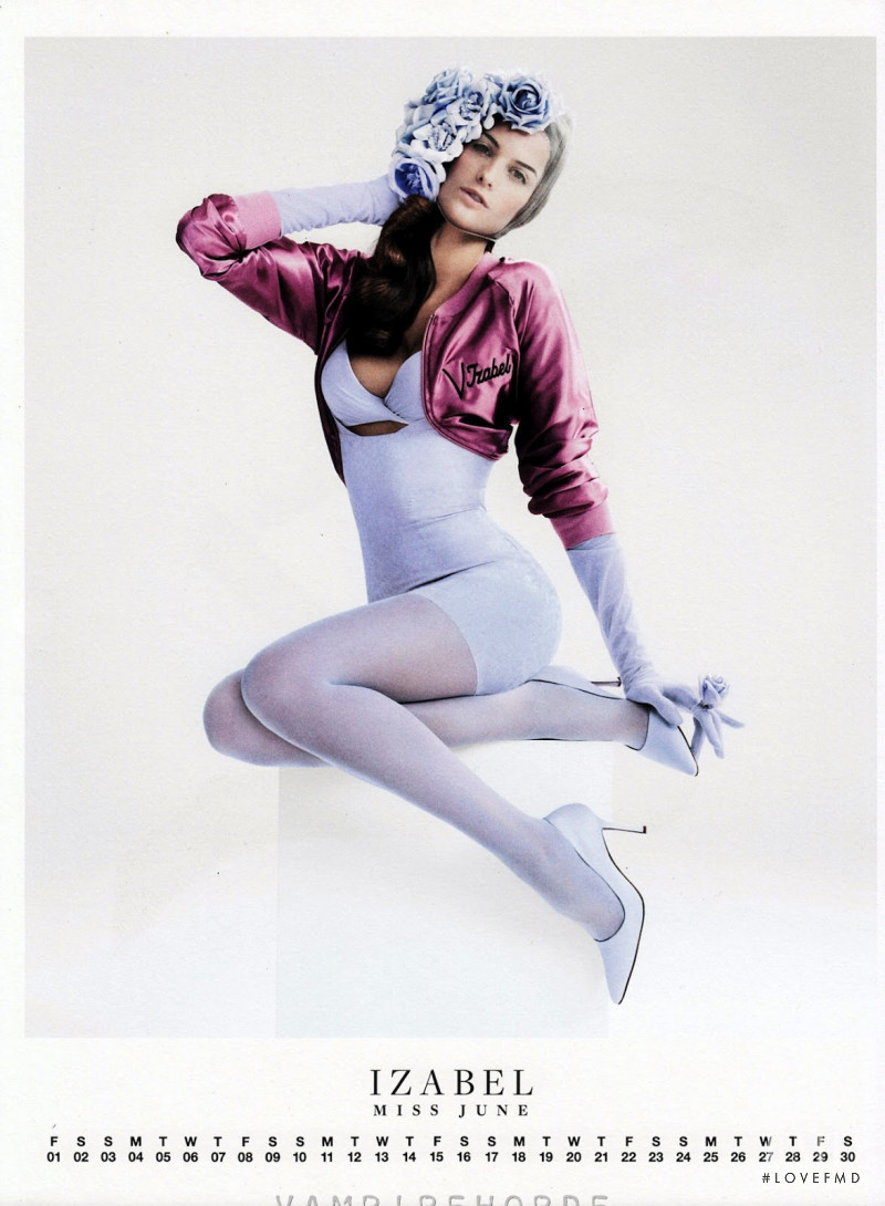 Izabel Goulart featured in Calendar Girls, February 2012