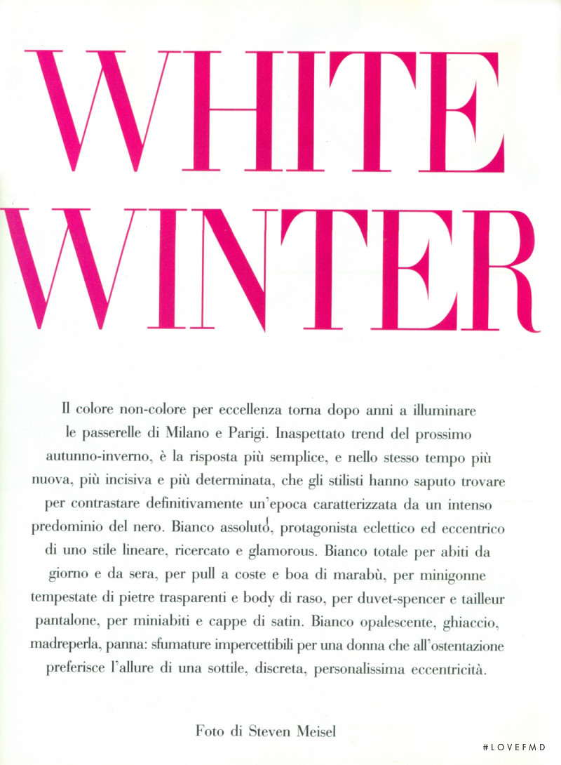 White Winter, July 1991
