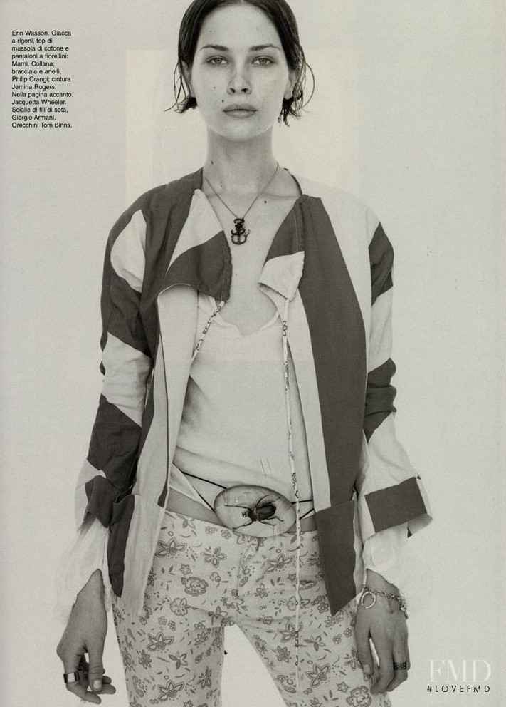 Erin Wasson featured in Portraits, January 2002