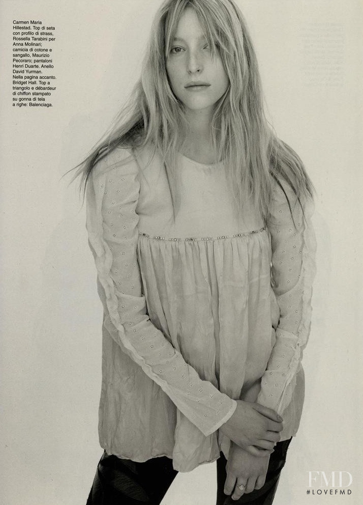 Carmen Maria Hillestad featured in Portraits, January 2002