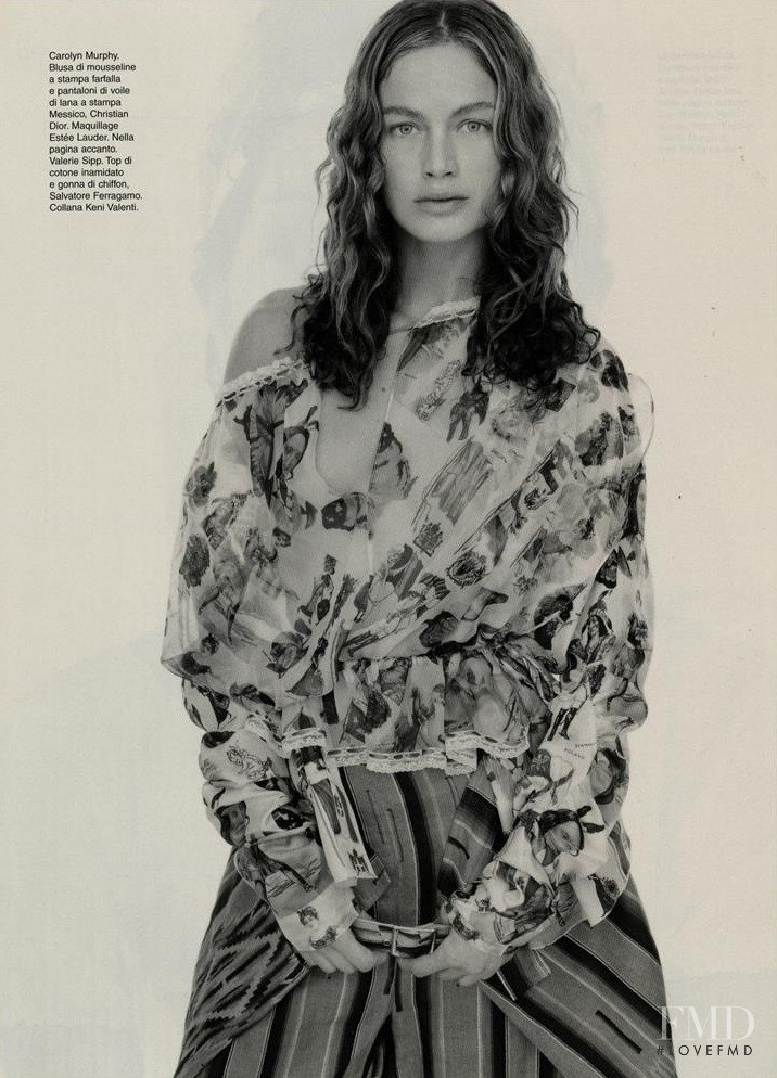 Carolyn Murphy featured in Portraits, January 2002
