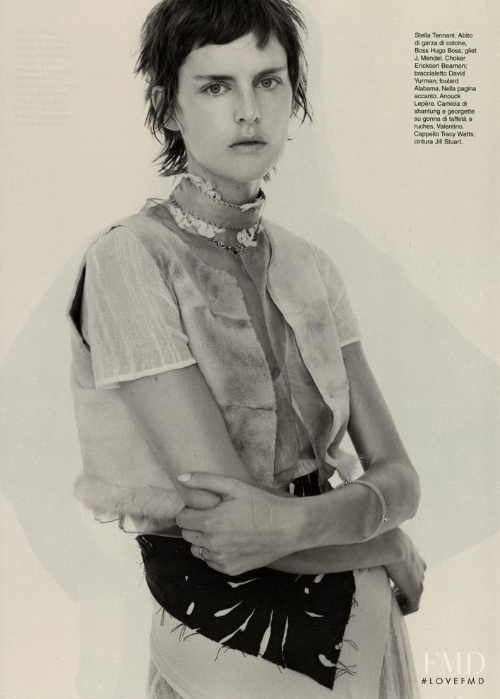 Stella Tennant featured in Portraits, January 2002