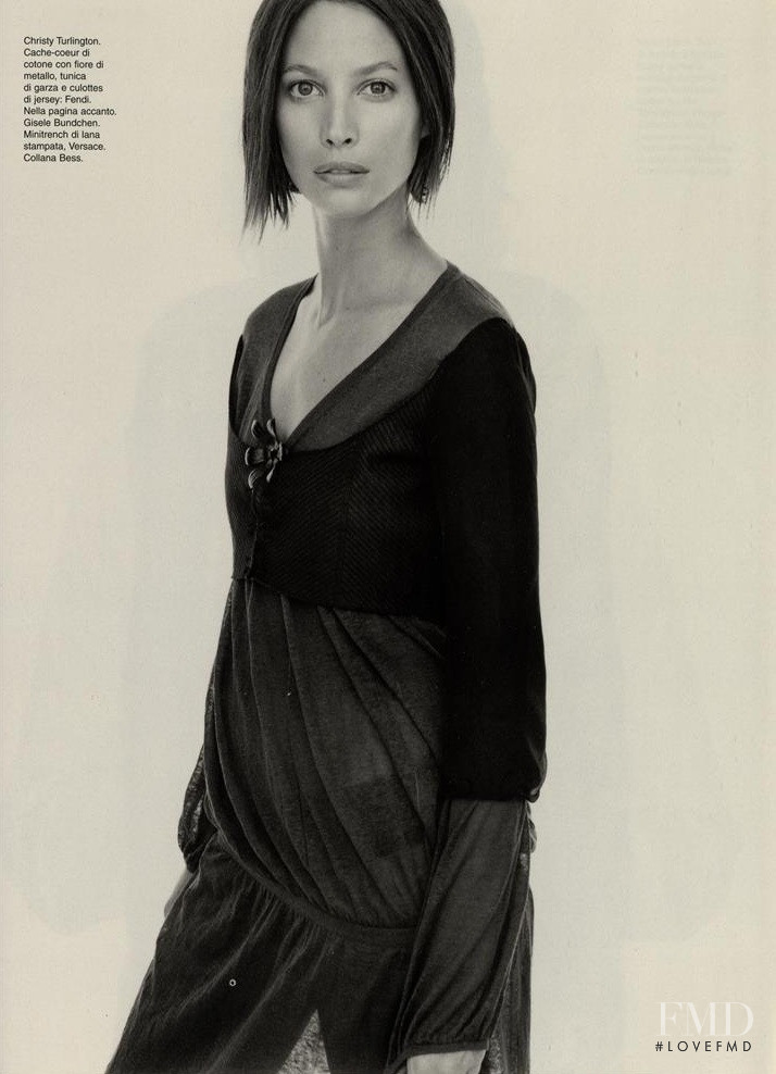 Christy Turlington featured in Portraits, January 2002