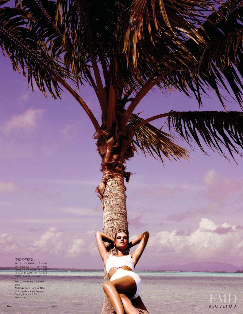 Toni Garrn featured in Tropical Princess, August 2012