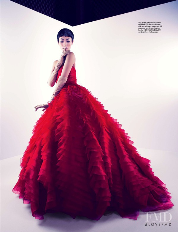 Liu Wen featured in Heavenly Creatures, June 2012