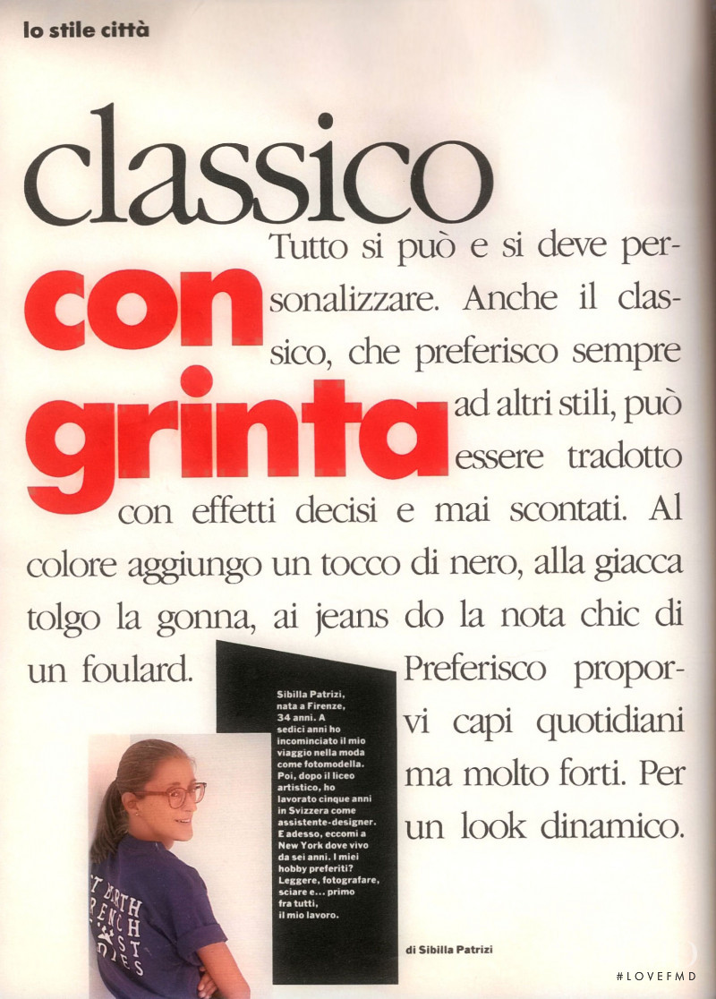 Classico Con Grinta, November 1991