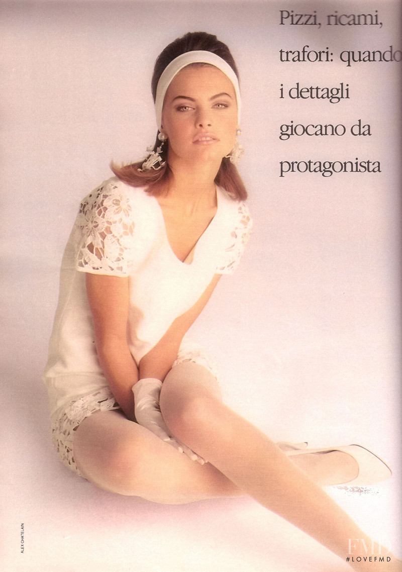 Gretha Cavazzoni featured in Bianco, March 1991