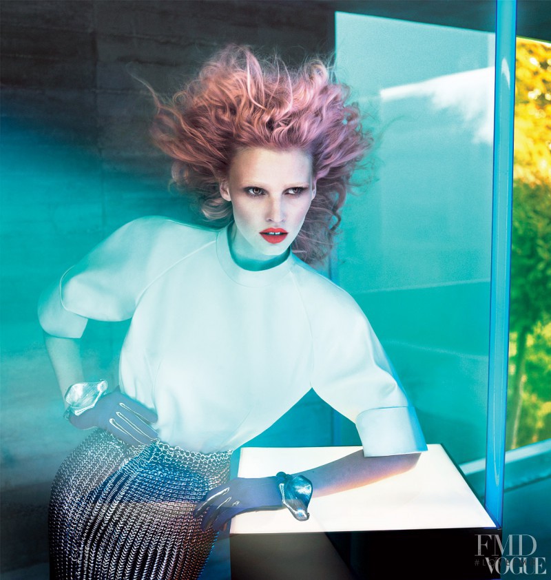Lara Stone featured in Risky Business, July 2012