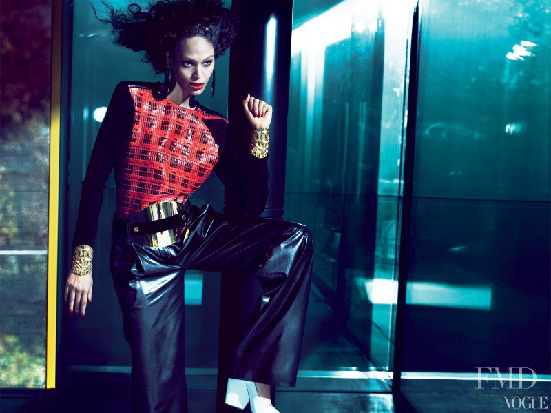 Joan Smalls featured in Risky Business, July 2012