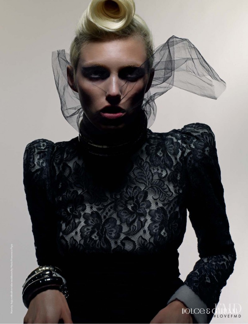 Anja Rubik featured in Anja Rubik & Jourdan, September 2008