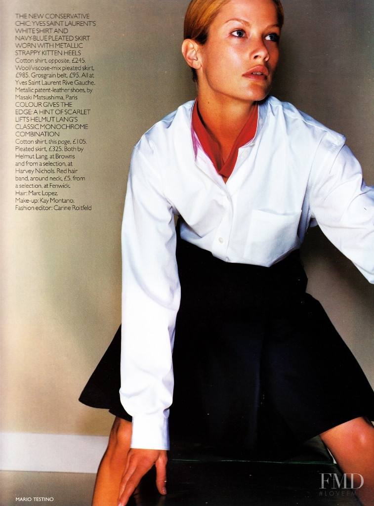 Carolyn Murphy featured in Work Aesthetic, May 1998