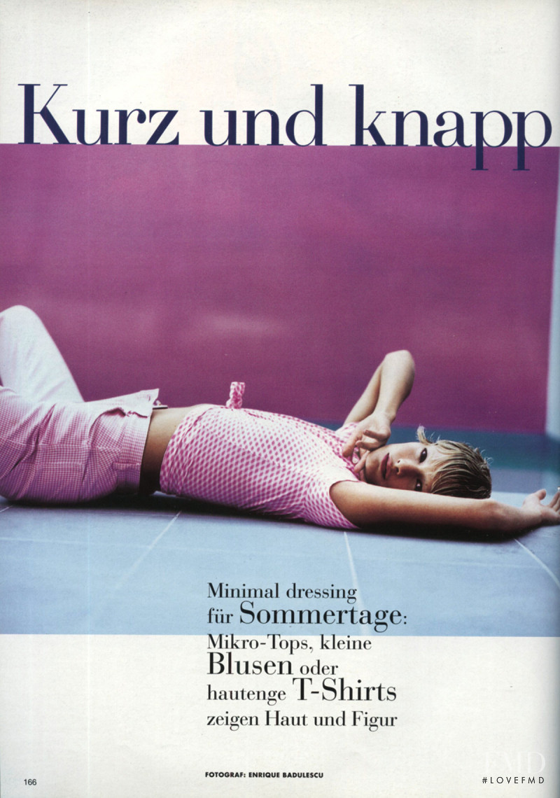 Carolyn Murphy featured in Kurz und Knapp, June 1996