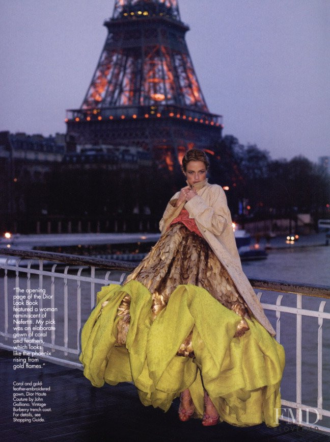 Carolyn Murphy featured in Masquerade, April 2004