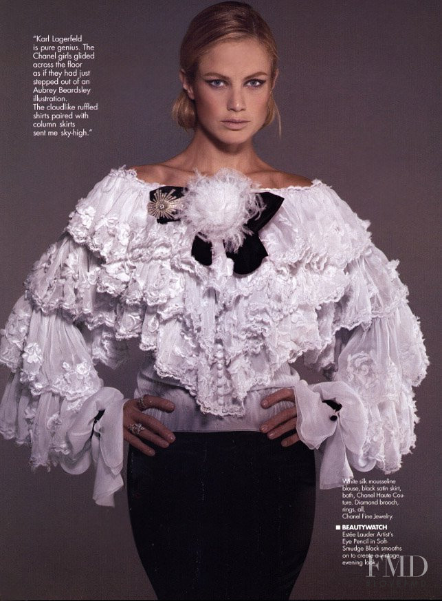 Carolyn Murphy featured in Masquerade, April 2004