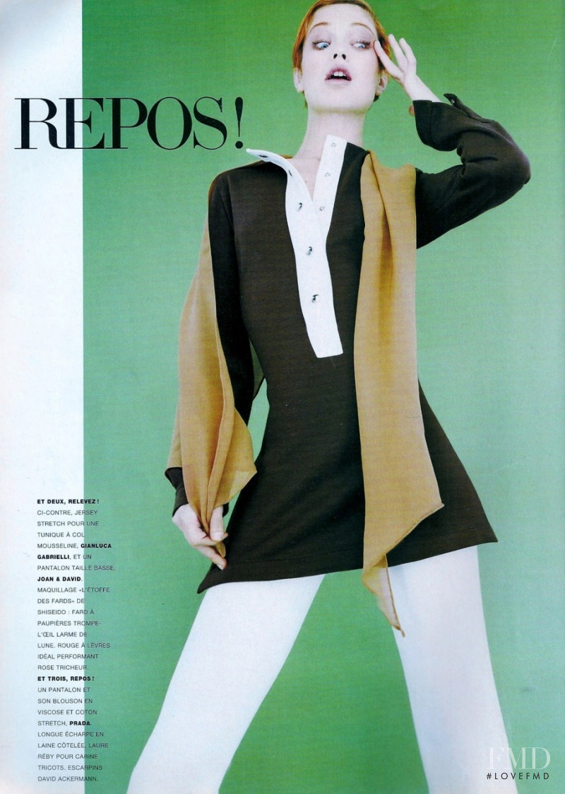 Carolyn Murphy featured in Le Corps Le Plus Long, August 1996