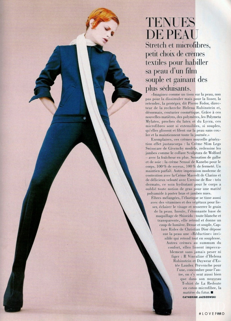 Carolyn Murphy featured in Le Corps Le Plus Long, August 1996