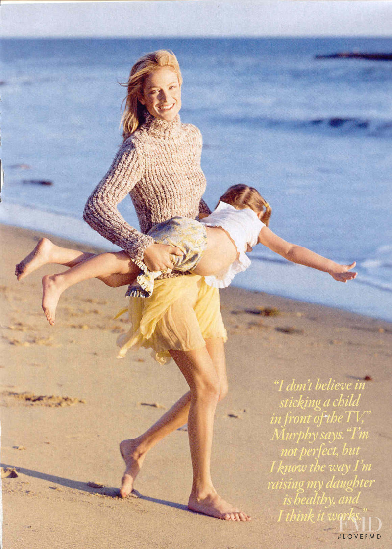 Carolyn Murphy featured in Model of Good Health, February 2005