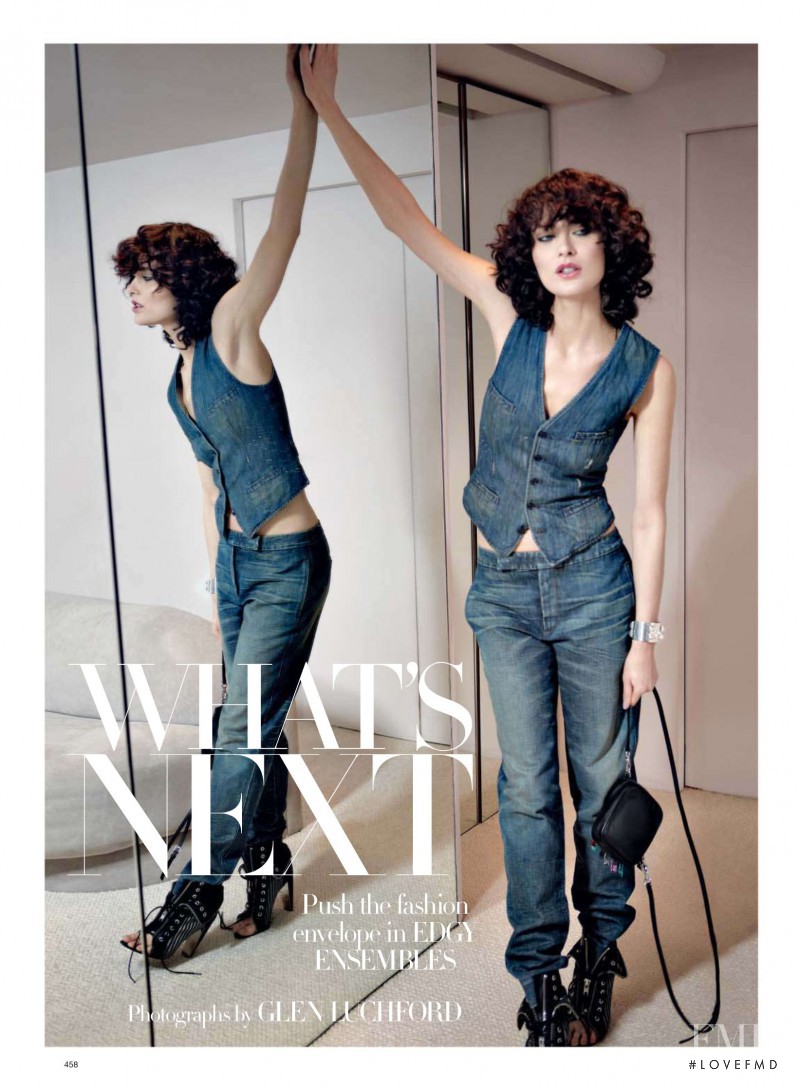 Shalom Harlow featured in What\'s Next, March 2010