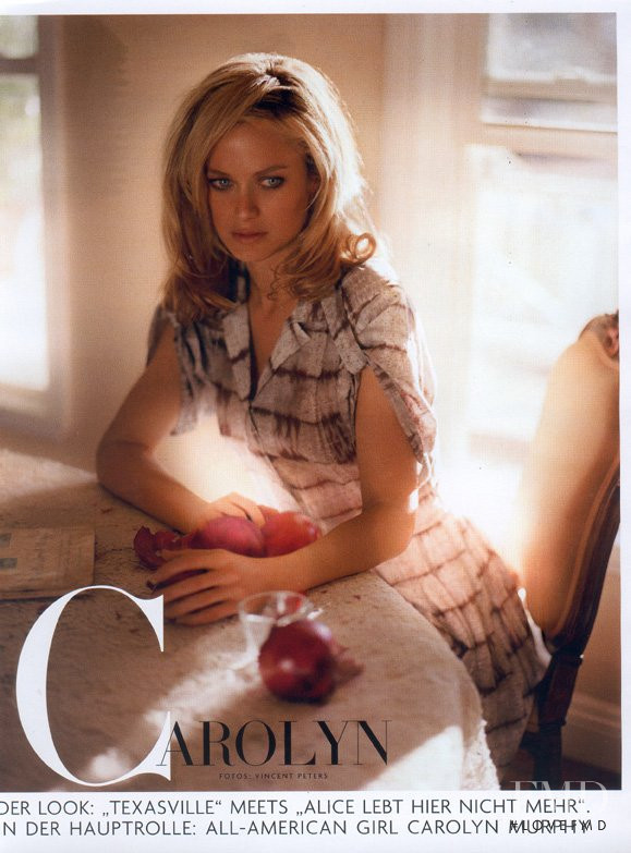 Carolyn Murphy featured in Carolyn, April 2007