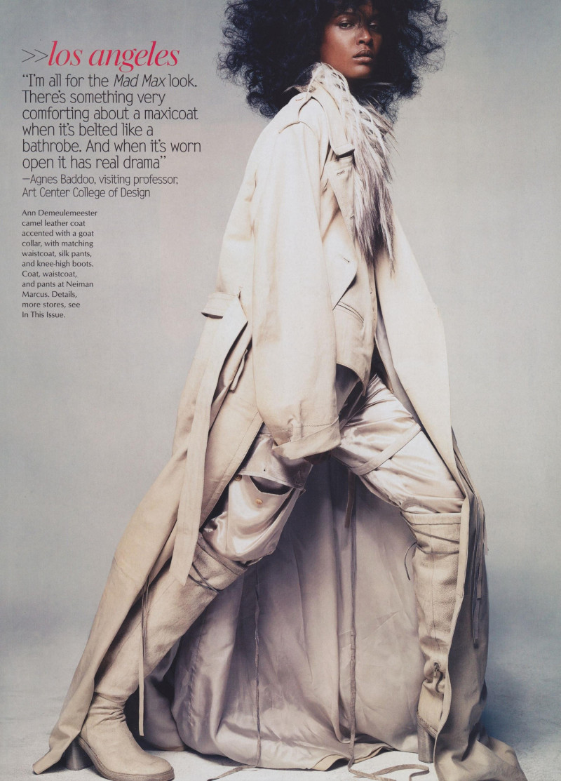 Liya Kebede featured in The New American Dress Code, July 2002