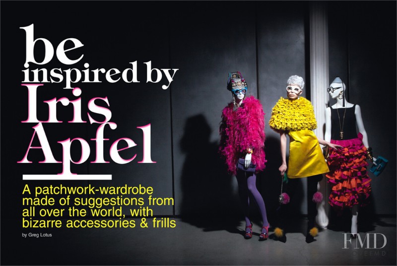 Tanya Dyagileva featured in Be Inspired by Iris Apfel, September 2010